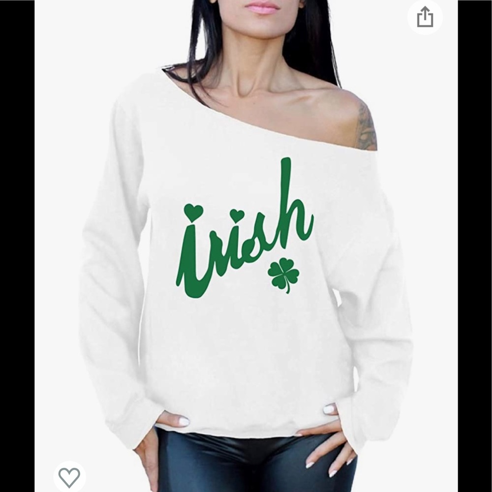 Awkward Styles Off Shoulder Slouchy Sweatshirt